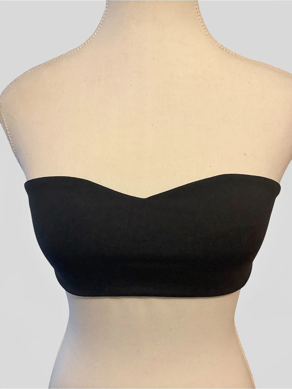 Top Secret Black Strapless Bandeau Bralette Bra Size S